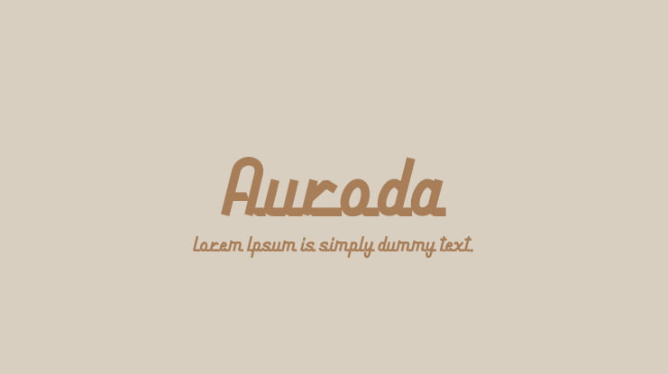 Auroda Font