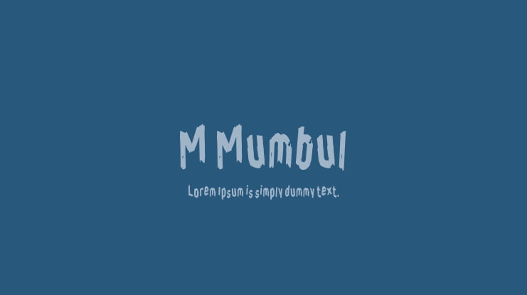 M Mumbul Font