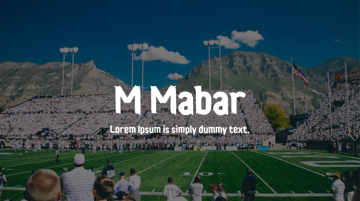 M Mabar Font