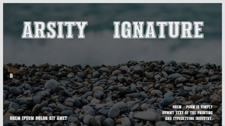 Varsity Signature Font Family