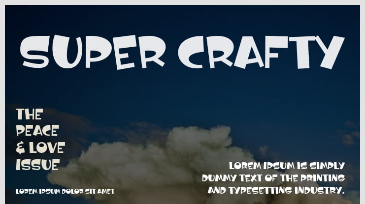 Super Crafty Font