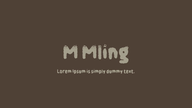 M Mling Font