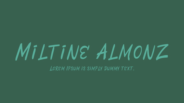 Miltine Almonz Font