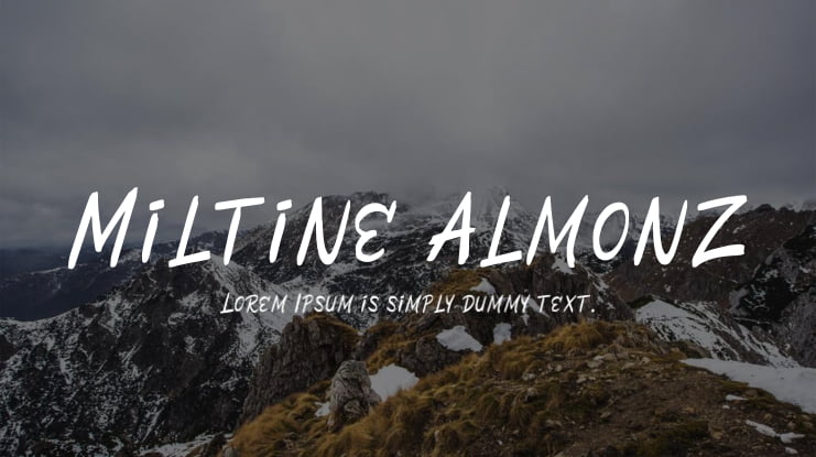 Miltine Almonz Font