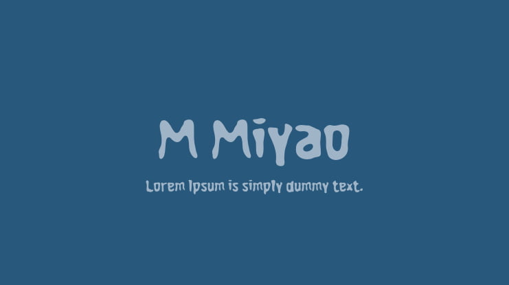 M Miyao Font