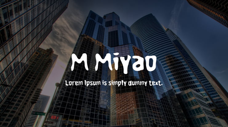 M Miyao Font