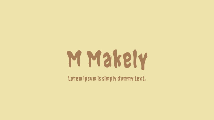 M Makely Font