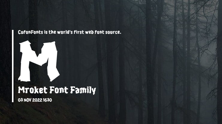 M Mroket Font