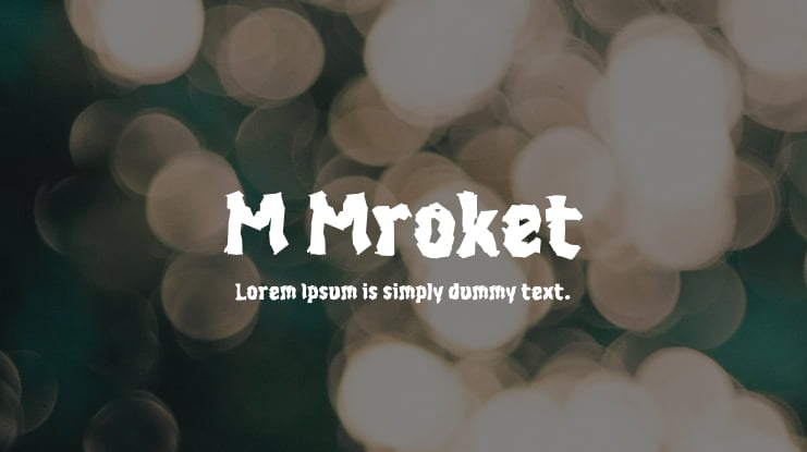 M Mroket Font