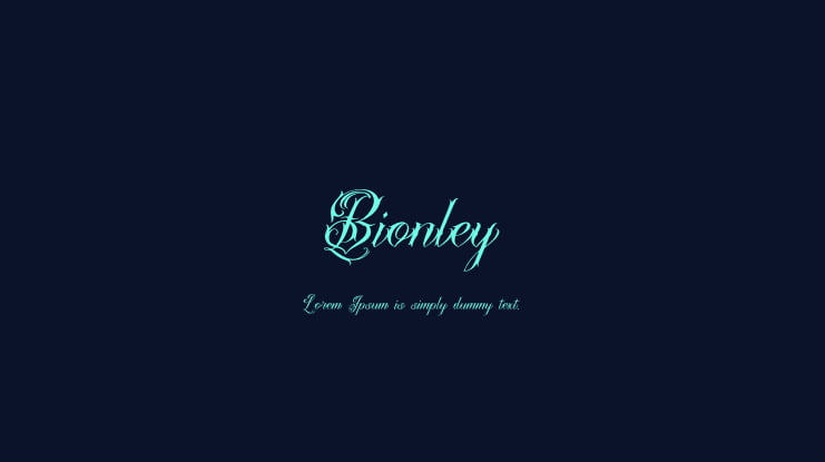 Bionley Font