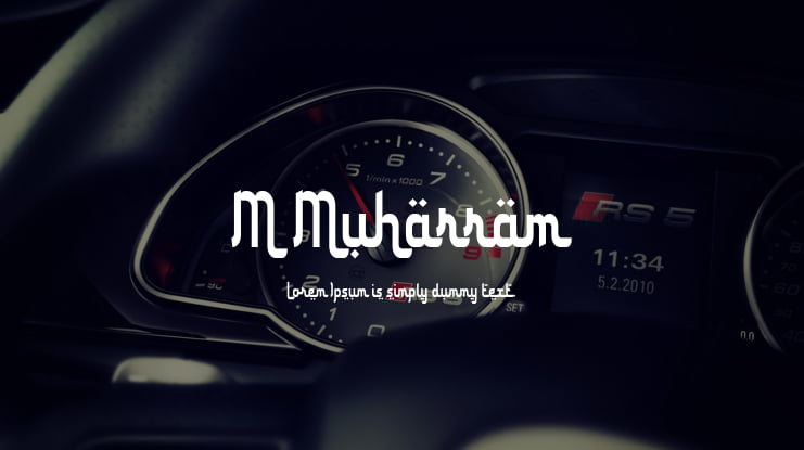 M Muharram Font