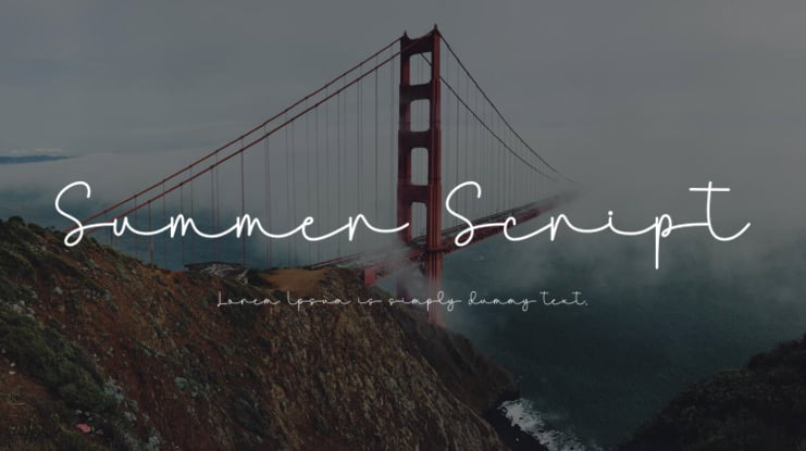 Summer Script Font Family