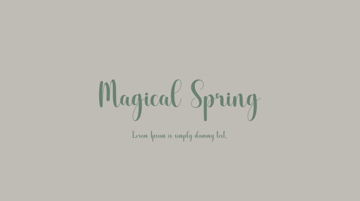 Magical Spring Font