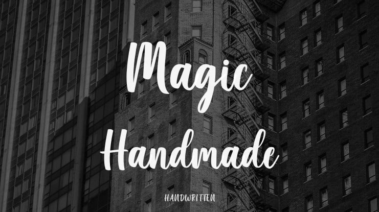 Magic Handmade Font