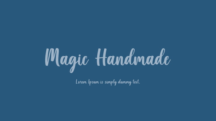 Magic Handmade Font