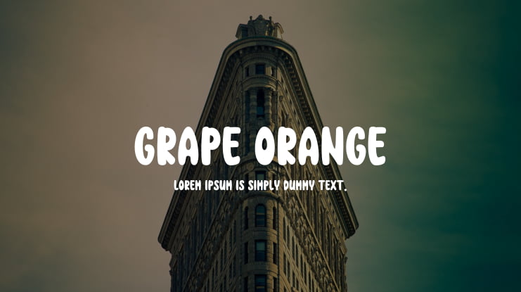 GRAPE ORANGE Font