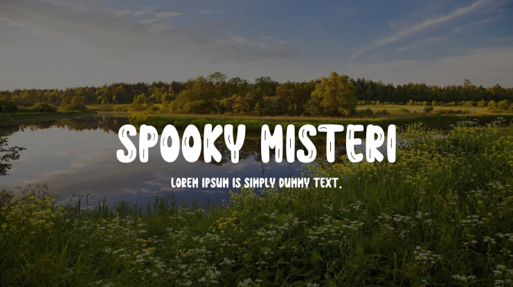 SPOOKY MISTERI Font