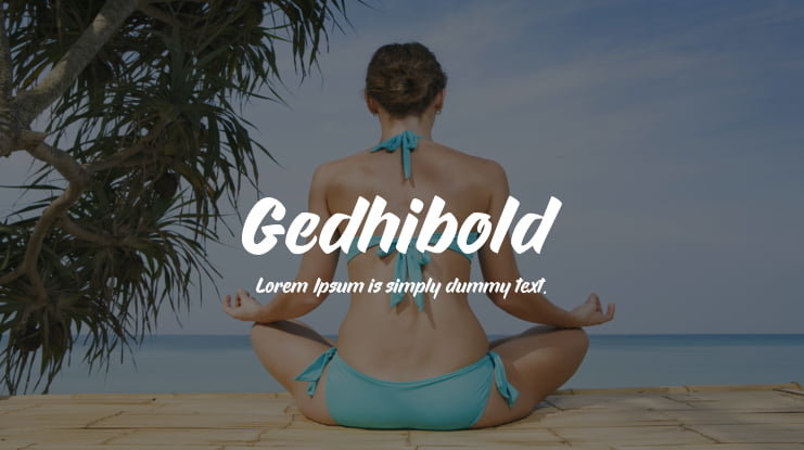 Gedhibold Font