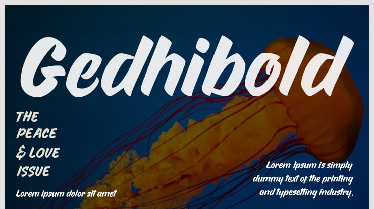 Gedhibold Font