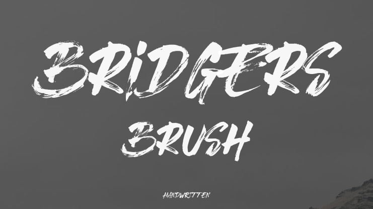 Bridgers Brush Font