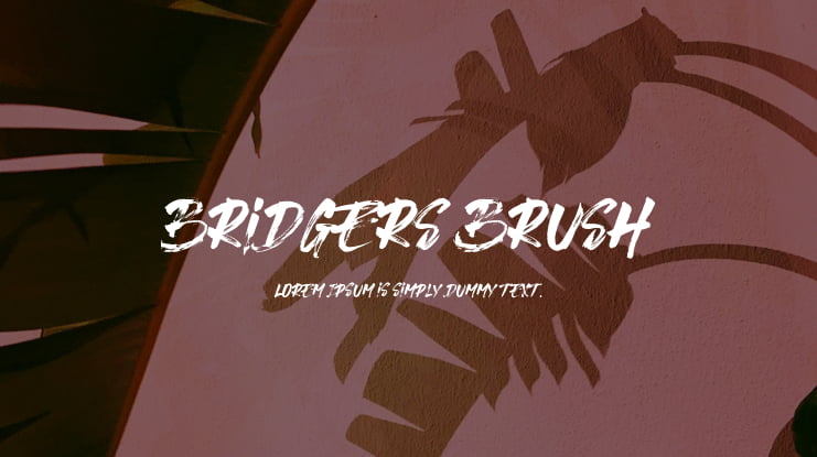 Bridgers Brush Font