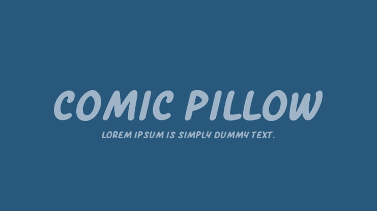 Comic Pillow Font