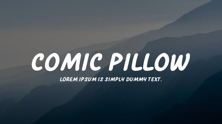 Comic Pillow Font