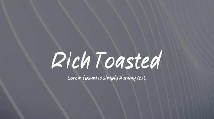 Rich Toasted Font