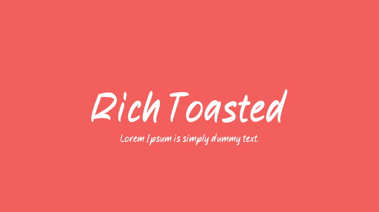 Rich Toasted Font