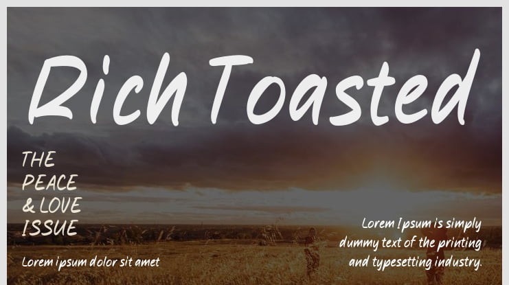 Rich Toasted Font