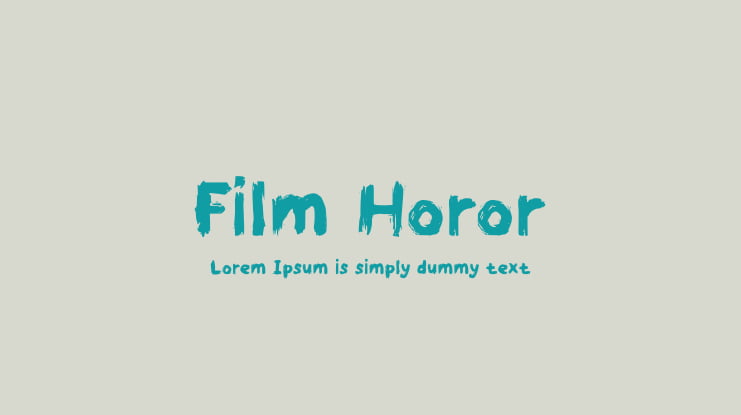 Film Horor Font