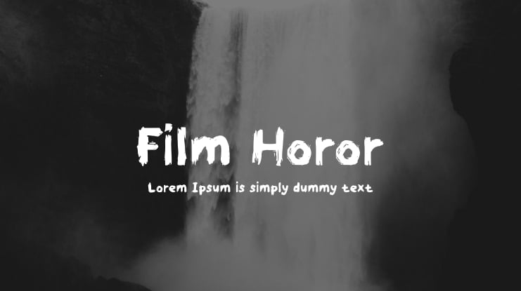 Film Horor Font