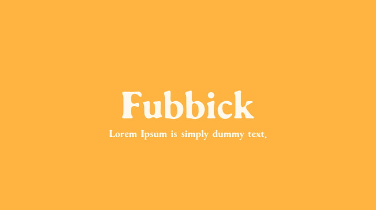 Fubbick Font Family