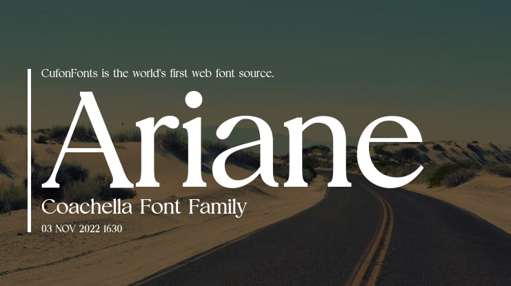 Ariane Coachella Font