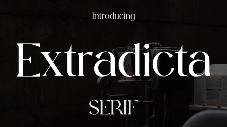 Extradicta Font