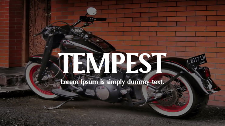 TEMPEST Font