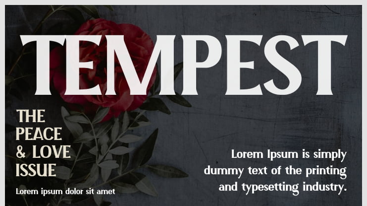 TEMPEST Font