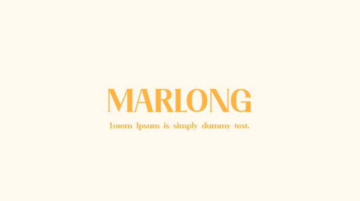 MARLONG Font