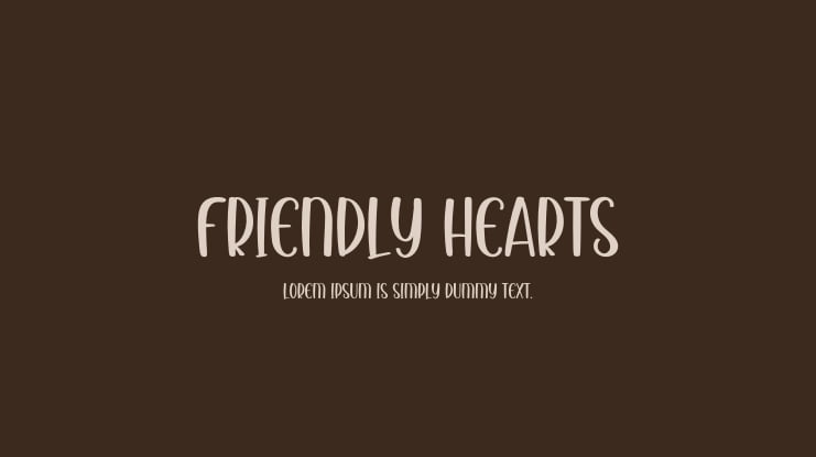 Friendly Hearts Font