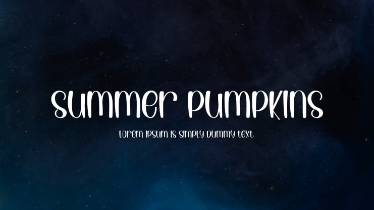 Summer Pumpkins Font