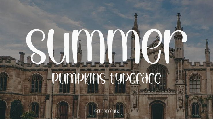 Summer Pumpkins Font