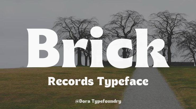 Brick Records Font