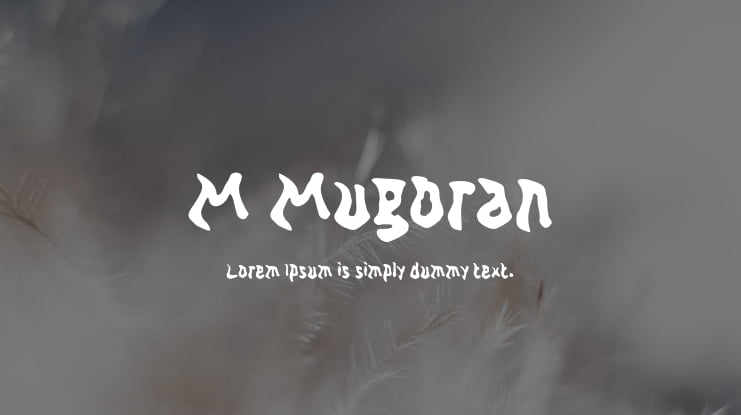 M Mugoran Font