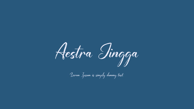 Aestra Jingga Font