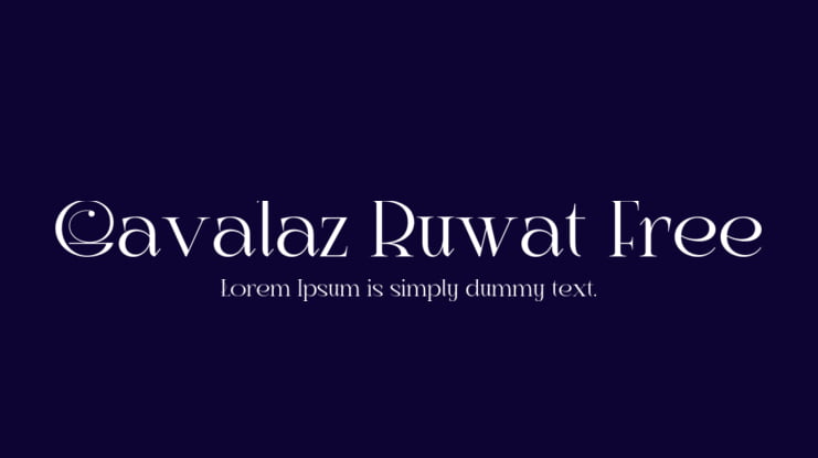 Gavalaz Ruwat Free Font