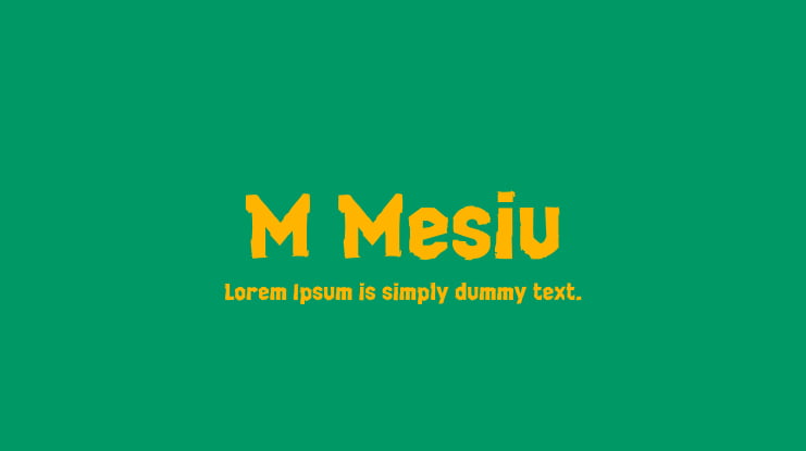 M Mesiu Font