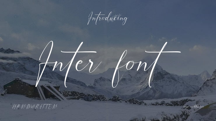 Inter font : Download Free for Desktop & Webfont