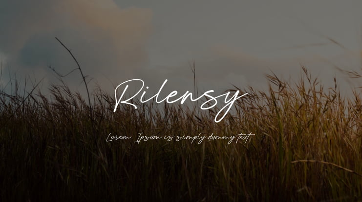 Rilensy Font