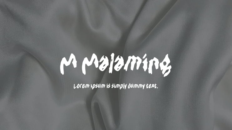 M Malaming Font