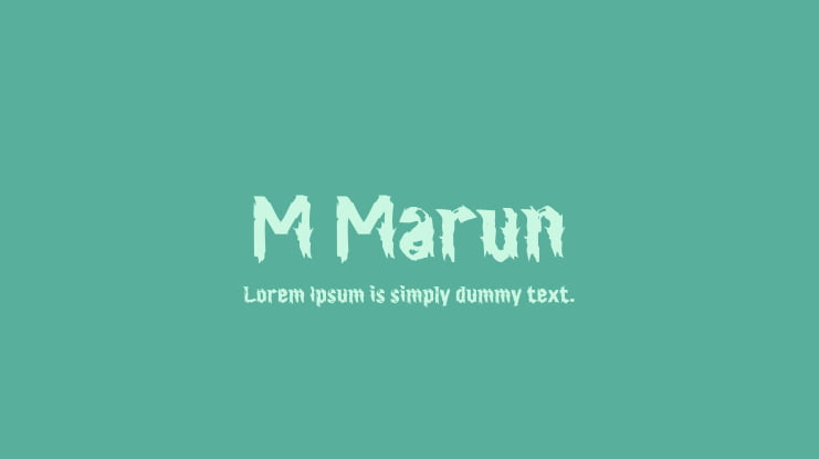 M Marun Font